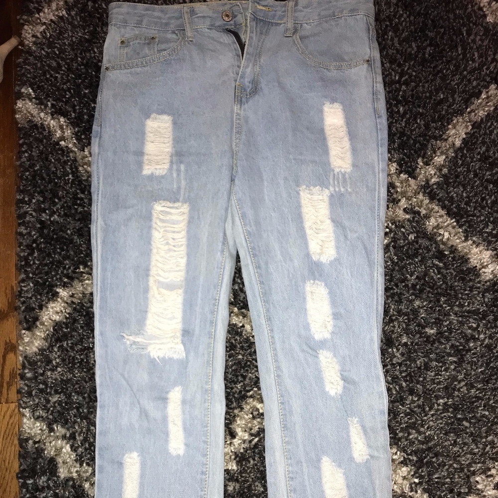 Shein Ripped Mom Jeans